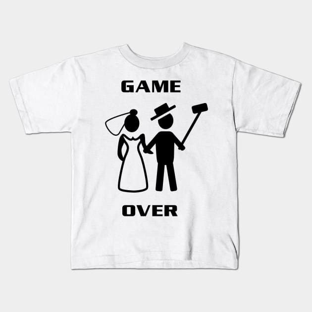 Game over weddings Kids T-Shirt by AbromsonStore
